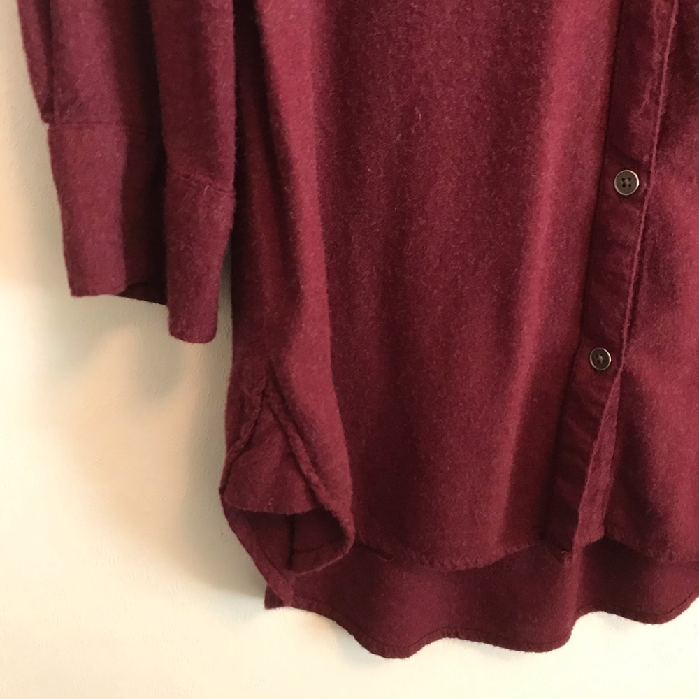Cato Button Down Maroon Size Large - image 6
